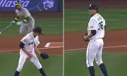 Mariners Pitcher's Jersey Catch Sparks MLB Rule Controversy in Win Over Athletics