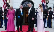 Melania Trump Stuns in Pink Dior Gown at State Dinner for King Charles