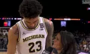 Michigan Star Yaxel Lendeborg's Candid Halftime Interview Divides Fans