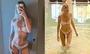 Millie Mackintosh wears white bikini on girls' trip to Spain after split