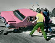 Motorist Rescued by Strangers After Car Breaks Down on Busy Highway