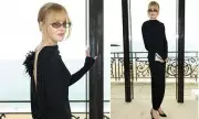 Nicole Kidman Stuns in Slinky Black Dress at Chanel Cruise 2026/27 in Biarritz