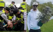 Police Restrain Man at Hyde Park's 420 Cannabis Day Gathering