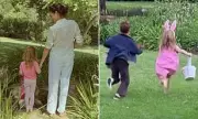 Princess Lilibet Emulates Meghan's Barefoot Style in Easter Garden Fun