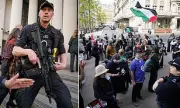 Pro-Palestinian Protesters Confront Royal Navy Officers at MoD HQ in Whitehall