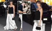 Taylor Swift Sparks Bridal Buzz in Ivory Satin Outfit Ahead of Travis Kelce Wedding