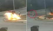 Texas Motorcycle Explodes Near Children in Miraculous Escape