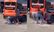 Topless Suspect's Arrest Sends White Powder Flying in Brixton