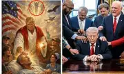Trump's AI Image Sparks End-Times Debate with Mysterious Three-Horned Figure