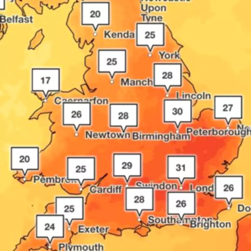 12 UK Counties to Swelter in 30C Heatwave This Bank Holiday Weekend