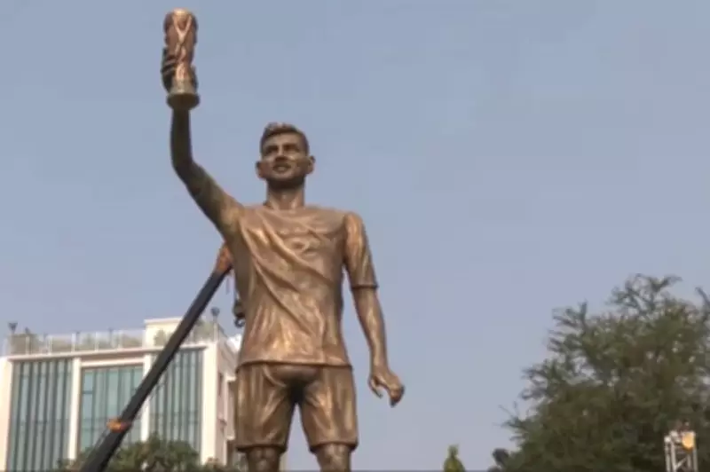 70ft Lionel Messi Statue in India Removed Over Safety Fears