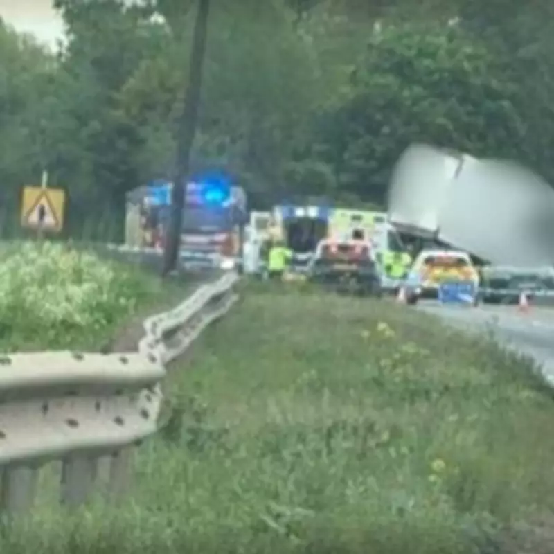 A47 Crash: Cambridgeshire Road Closed After Lorry and Cars Collide