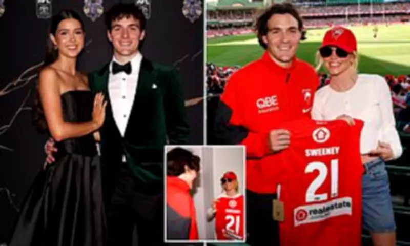 AFL Star Errol Gulden Says Girlfriend 'Wasn't Happy' About Meeting Sydney Sweeney