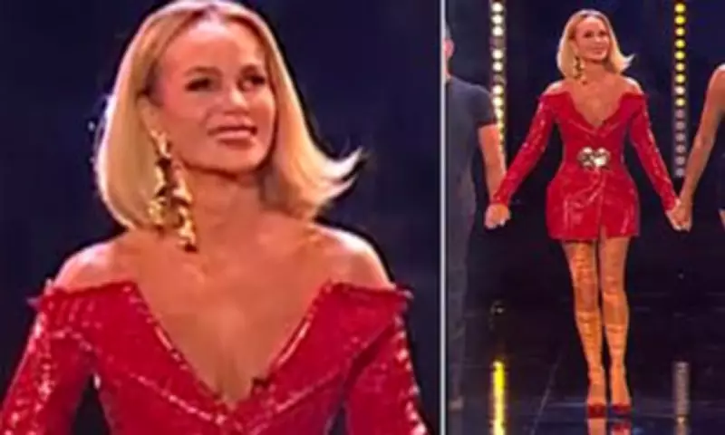 Amanda Holden Debuts Sleek Bob in Red Mini Dress at BGT Semi-Final