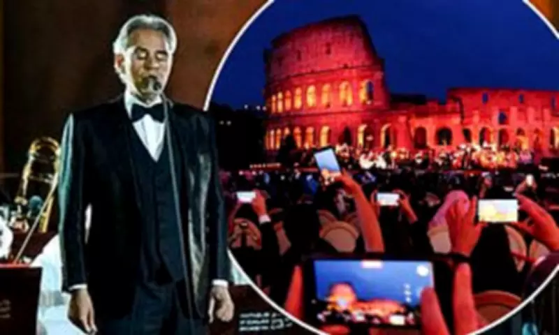 Andrea Bocelli joins Saudi orchestra for Rome concert at Colosseum