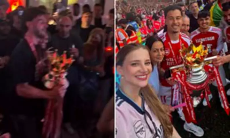 Arsenal Stars Celebrate Premier League Title with Family and Friends