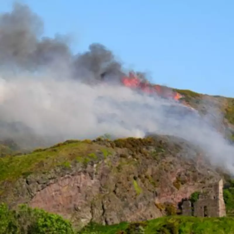 Arthur's Seat Fire: Huge Blaze Engulfs Edinburgh Park, Flames Seen for Miles
