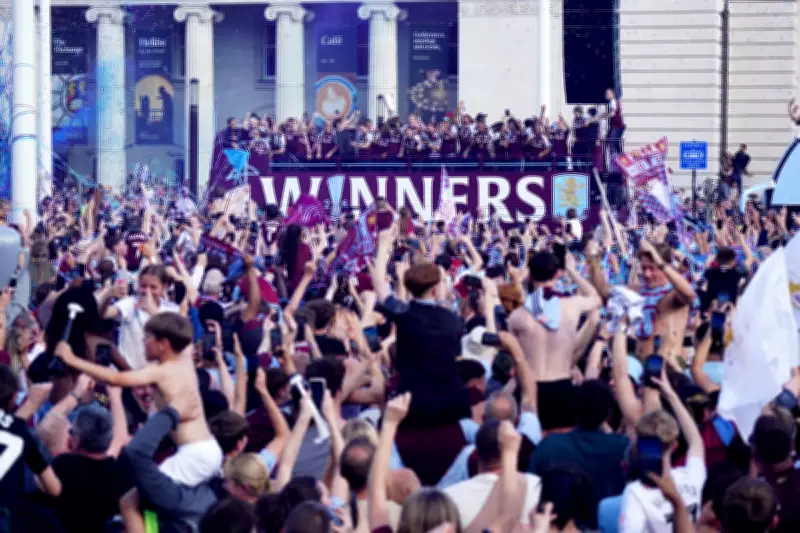 Aston Villa Fans Celebrate Europa League Win with Parade in Birmingham