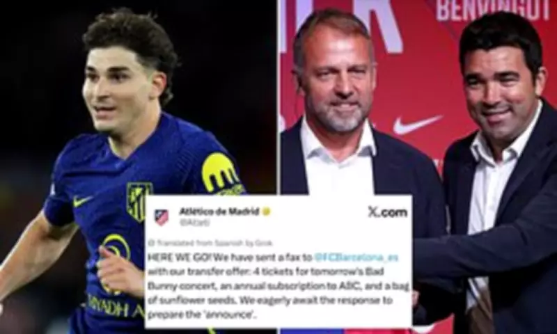 Atletico Madrid Mock Barcelona Over Julian Alvarez Transfer Saga