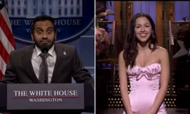 Aziz Ansari Surprises as FBI Director in SNL Cold Open with Olivia Rodrigo