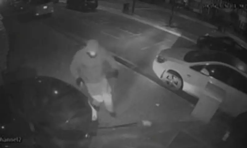 Balaclava-clad gang rams Mercedes into jewellery shop near police station