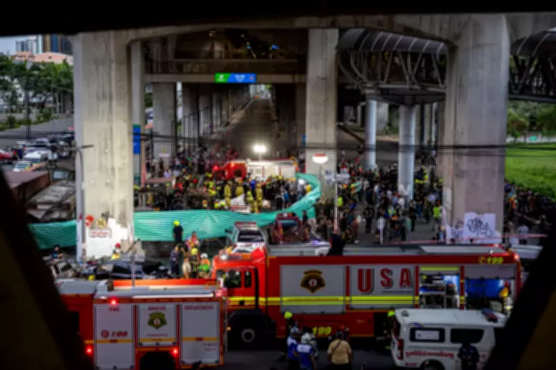 Bangkok Freight Train Driver Charged After Deadly Bus Crash Kills 8