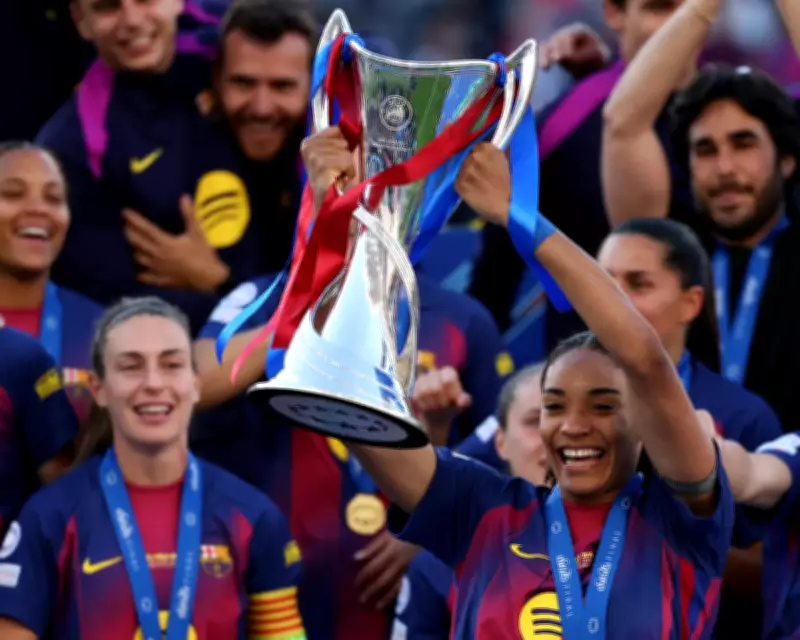Barcelona Women Crush Lyonnes 4-0 to Win Champions League Title