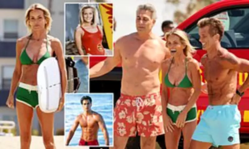 Baywatch Stars Kelly Packard, David Chokachi, Michael Bergin Show Off Fit Physiques on Reboot Set