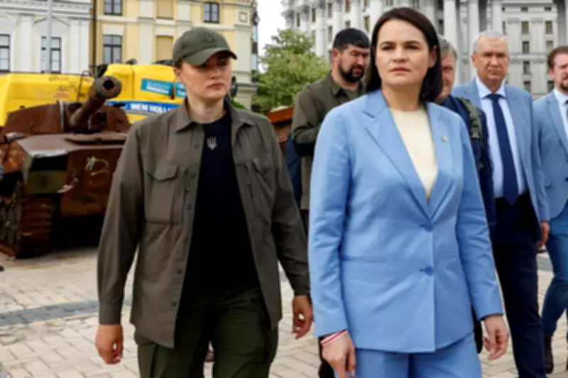 Belarus Warned on War Role as Opposition Leader Visits Kyiv
