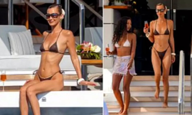 Bella Hadid Flaunts Toned Physique in Skimpy Bikini on Saint-Tropez Yacht