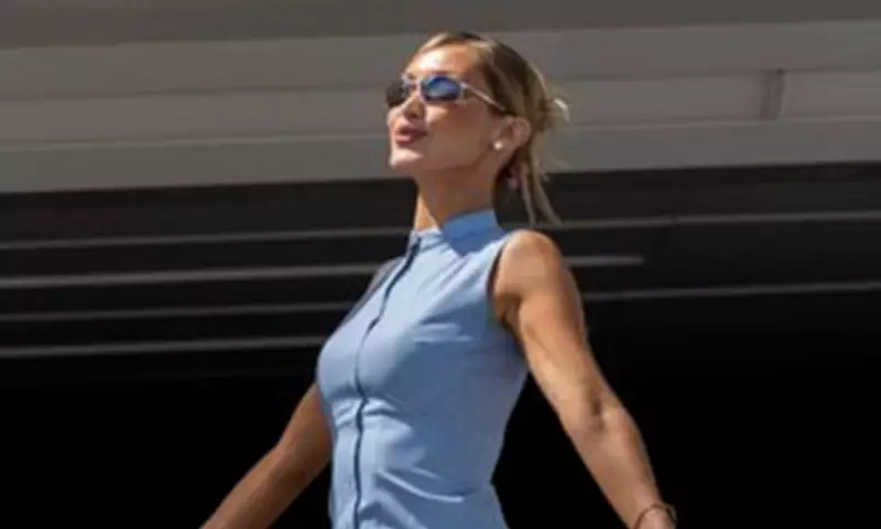 Bella Hadid Stuns in Powder Blue Co-ord at Cannes Film Festival