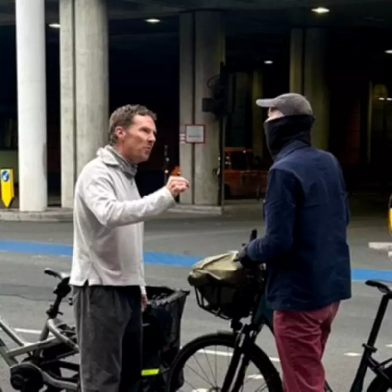 Benedict Cumberbatch in Heated Street Row with Cyclist Over Red Light
