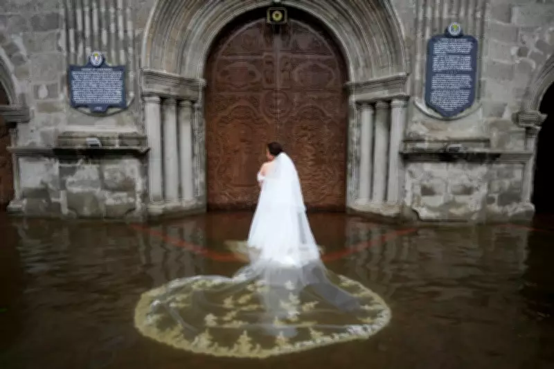 Bride Wades Through Flood to Reach Church: Photographer’s Viral Shot