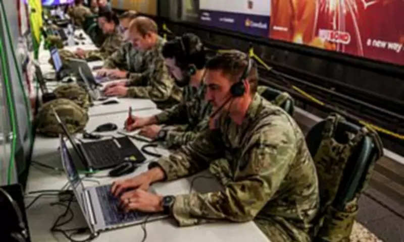 British Soldiers Rehearse for War with Russia on Disused Tube Platform