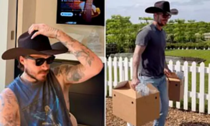 Brooklyn Beckham Wears Father David's Cowboy Hat Amid Estrangement