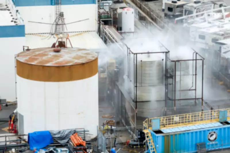 California Chemical Tank Explosion Threat Eased But Evacuations Continue