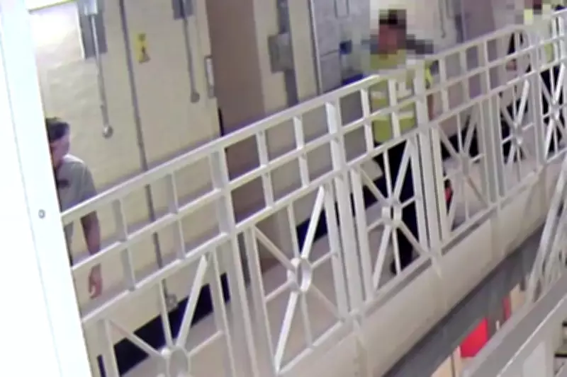 CCTV Shows Ian Watkins Covered in Blood After Prison Stabbing