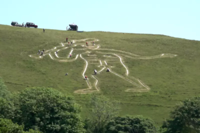 Cerne Abbas Giant Gets Once-a-Decade Makeover with 17 Tonnes of Chalk