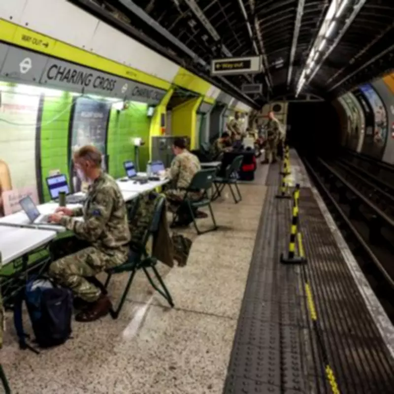 Charing Cross Tube Station Becomes Fake Wartime HQ in NATO Drill Against Russia