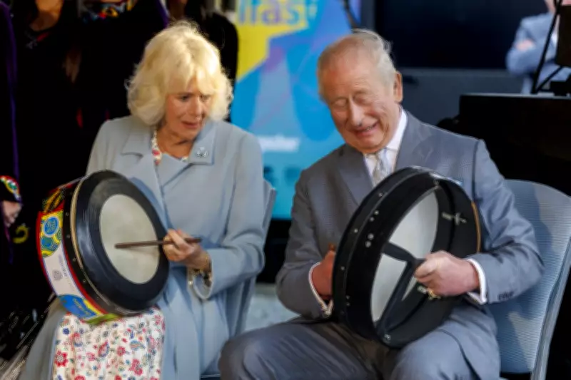Charles and Camilla Drum Up Thirst for Whiskey in Belfast Visit