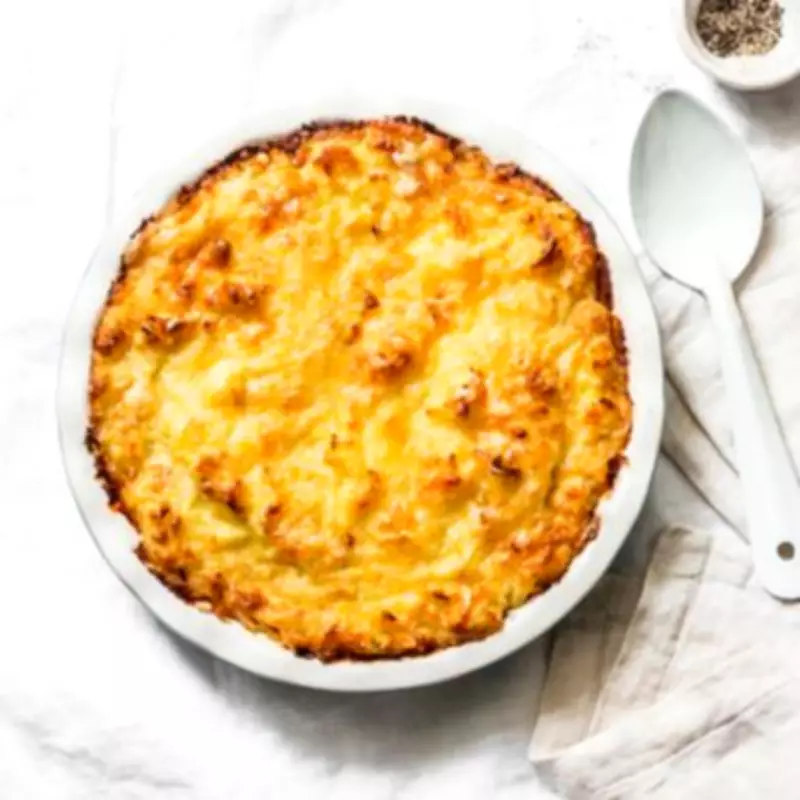 Chef's Cheesy Onion Ring Mashed Potato Bake Recipe Goes Viral
