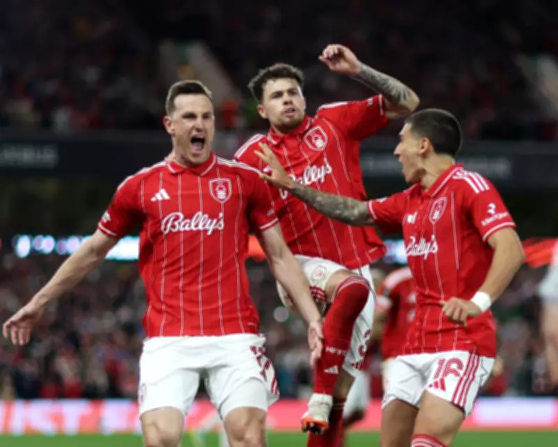 Chris Wood's penalty gives Nottingham Forest narrow semi-final lead over Aston Villa