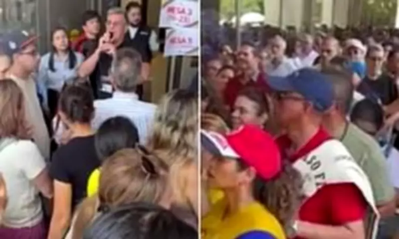 Colombians in Houston Face Long Lines to Vote in Presidential Election