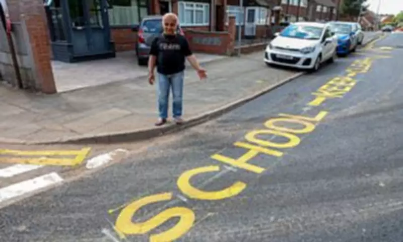 Council Paints 'School Keep Clear' Sign on Street Without School for 15 Years