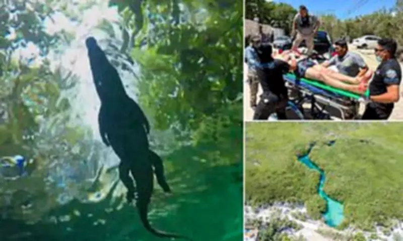 Crocodile Panchito Attacks Elderly Tourist at Mexico's Cenote