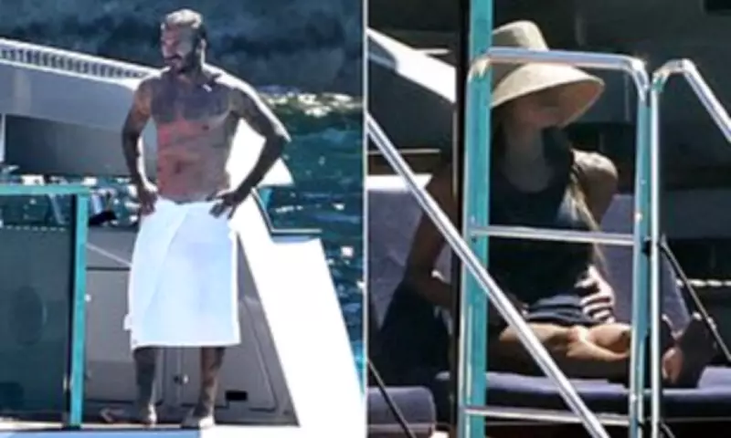 David Beckham Enjoys Spanish Siesta with Victoria on Family Yacht