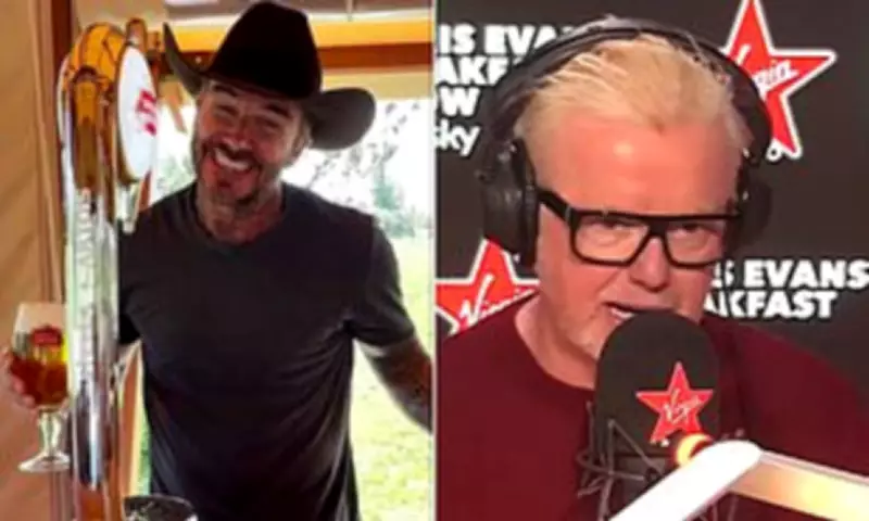 David Beckham Hilariously Texts Chris Evans During Live Radio Show Over Cowboy Hat Tease