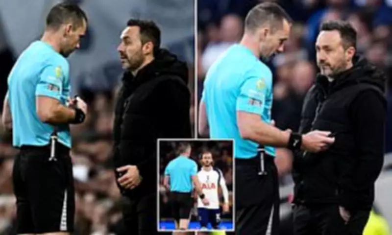 De Zerbi slams referee Gillett after Spurs denied late penalty in draw