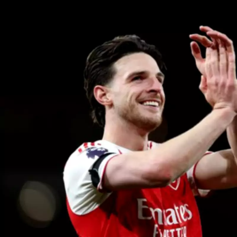 Declan Rice Celebrates Arsenal's 2026 Premier League Title Win