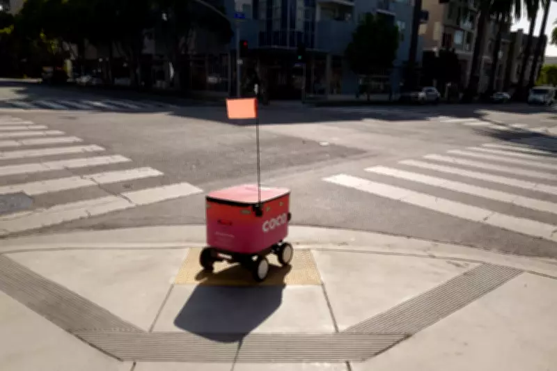 Delivery Robots Spread Across LA, Stirring Mixed Reactions from Residents